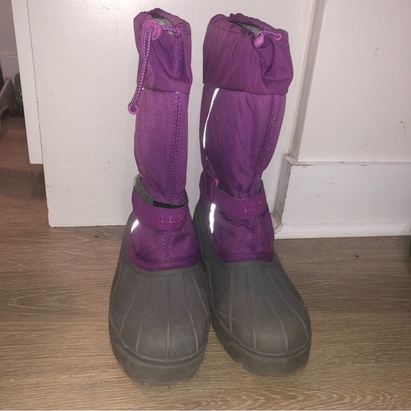 Ll Bean youth winter snow ski boots size 7 girls - Picture 2 of 8